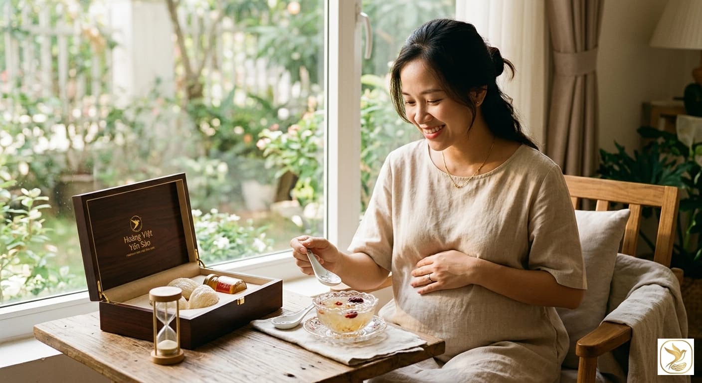 Bà bầu nên ăn yến sào từ tháng thứ mấy? Lợi ích và liều lượng chuẩn