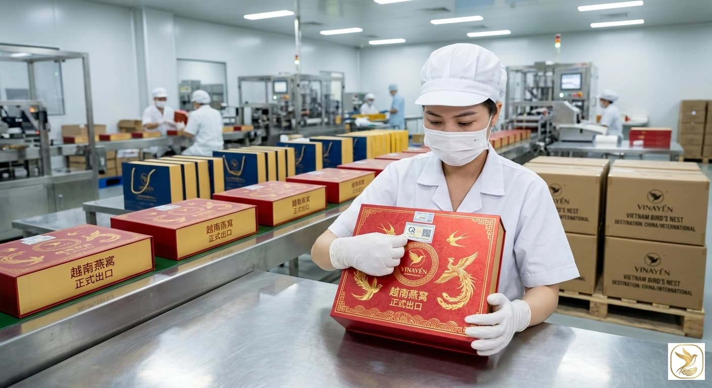 Tiêu chuẩn xuất khẩu yến sào chính ngạch sang thị trường Trung Quốc