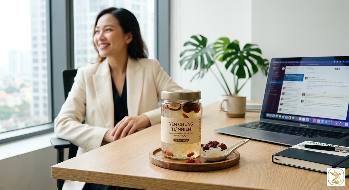 Yến chưng sẵn hũ thủy tinh tiệt trùng: Giải pháp sức khỏe cho người bận rộn